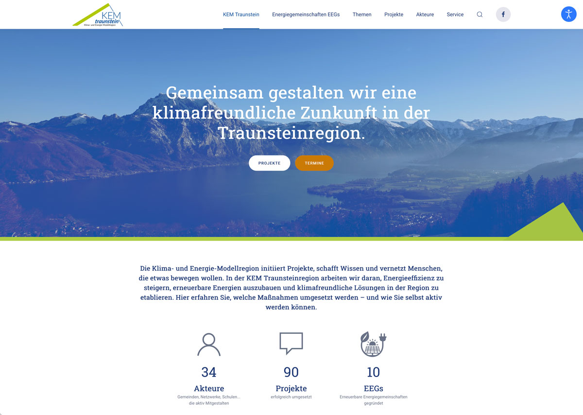Website KEM Traunstein